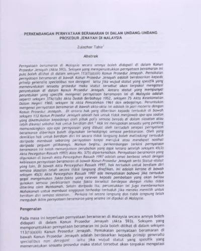 Kanun Prosedur Jenayah Akta 593 Dalam Bahasa Melayu Pdf Malayjh